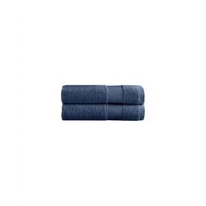NEW UNDER THE CANOPY classic organic 2-piece hand towel set in navy